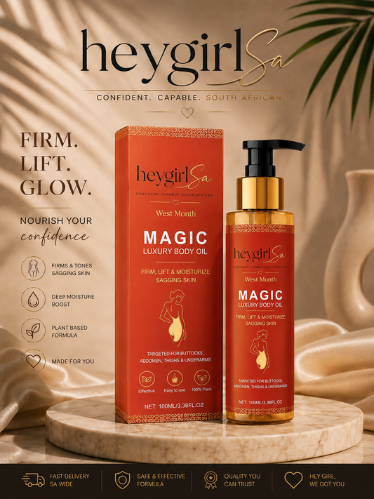 HeyGirlSa Magic Luxury Body Oil – Firm, Lift & Glow